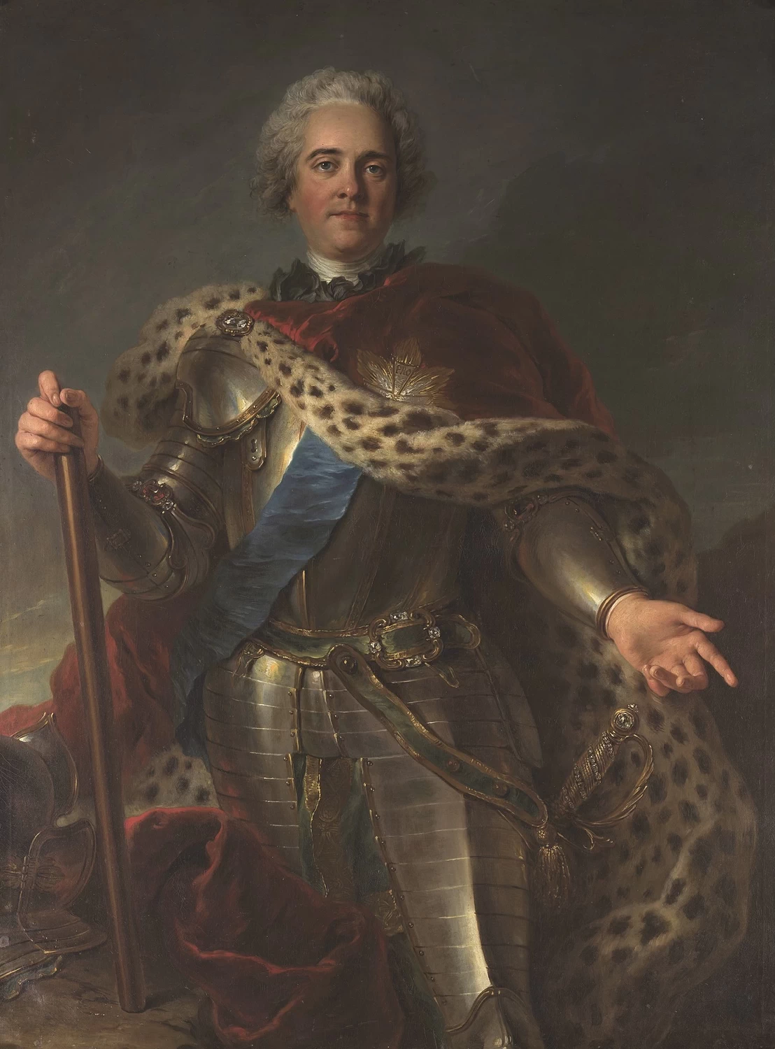 Ritratto di Herman Moritz Conte di Sassonia (1696 - 1750), detto Maresciallo di Francia, Schloss Sanssouci, Berlino